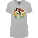 Pirate Pi T-Rex Funny Dinosaur Maths Womens Wider Cut T-Shirt Sports Grey