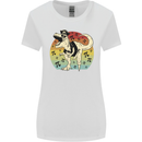 Pirate Pi T-Rex Funny Dinosaur Maths Womens Wider Cut T-Shirt White