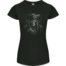 Pirate Skull 1 Womens Petite Cut T-Shirt Black