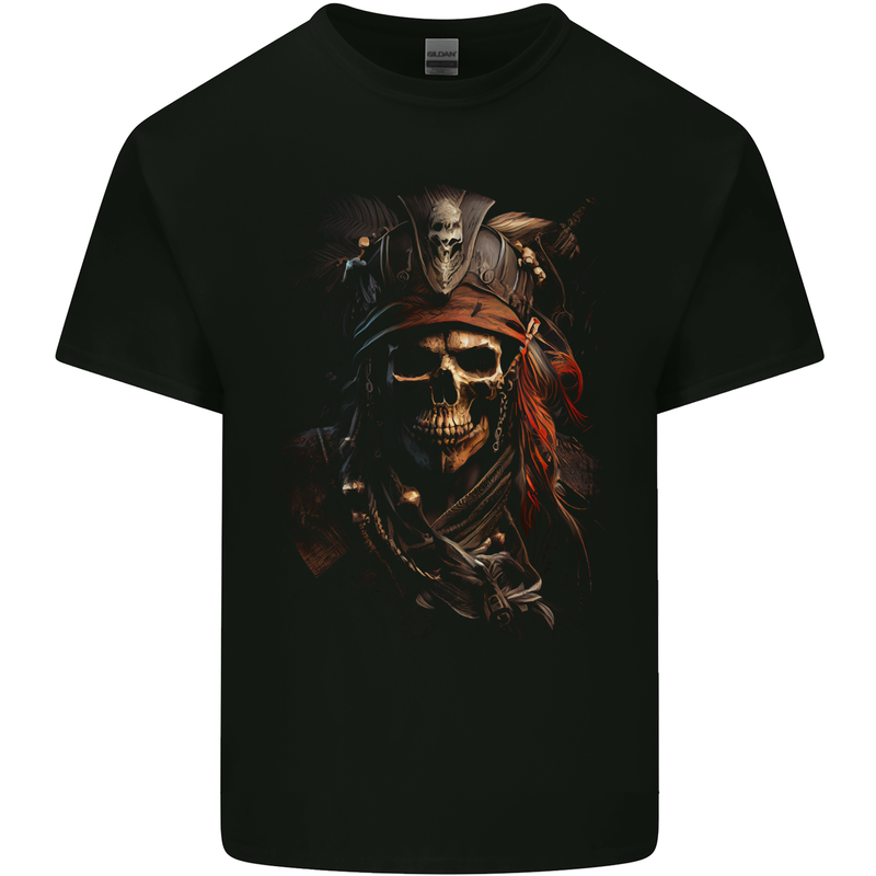 Pirate Skull 2 Kids T-Shirt Childrens Black