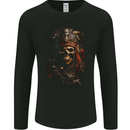 Pirate Skull 2 Mens Long Sleeve T-Shirt Black