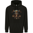 Pirate Skull 3 Mens 80% Cotton Hoodie Black