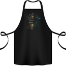 Pirate Skull 4 Cotton Apron 100% Organic Black