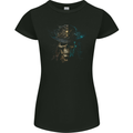 Pirate Skull 4 Womens Petite Cut T-Shirt Black