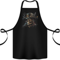 Pirate Skull 5 Cotton Apron 100% Organic Black