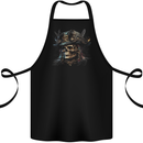 Pirate Skull 5 Cotton Apron 100% Organic Black