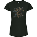 Pirate Skull 5 Womens Petite Cut T-Shirt Black