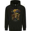 Pirate Skull 6 Mens 80% Cotton Hoodie Black