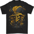 Pirate Skull 6 Mens T-Shirt 100% Cotton BLACK