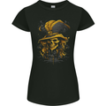 Pirate Skull 6 Womens Petite Cut T-Shirt Black