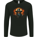Pirate Skull 8 Mens Long Sleeve T-Shirt Black