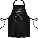 Pirate Skull Demonic Satanic Cotton Apron 100% Organic Black