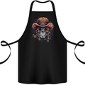 Pirate Sugar Skull Day of the Dead DOTD Cotton Apron 100% Organic Black