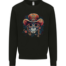 Pirate Sugar Skull Day of the Dead DOTD Mens Sweatshirt Jumper Black
