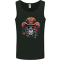 Pirate Sugar Skull Day of the Dead DOTD Mens Vest Tank Top Black
