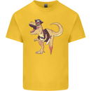 Pirate T-Rex Funny Dinosaur Kids T-Shirt Childrens Yellow
