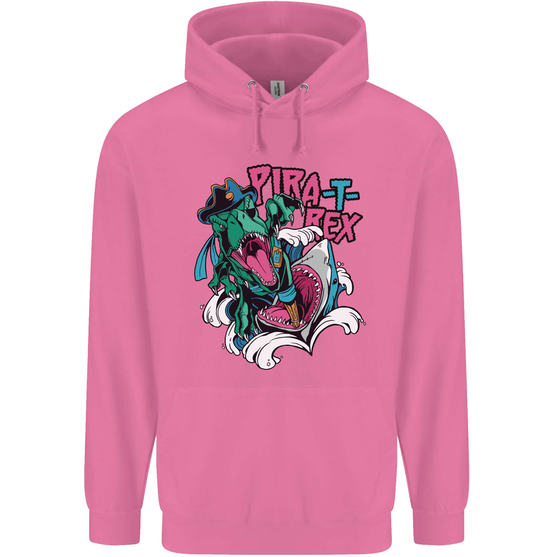 Pirate T-Rex Funny Dinosaur Mens 80% Cotton Hoodie Azelea