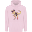Pirate T-Rex Funny Dinosaur Mens 80% Cotton Hoodie Light Pink