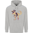 Pirate T-Rex Funny Dinosaur Mens 80% Cotton Hoodie Sports Grey