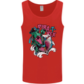 Pirate T-Rex Funny Dinosaur Mens Vest Tank Top Red