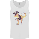 Pirate T-Rex Funny Dinosaur Mens Vest Tank Top White