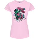 Pirate T-Rex Funny Dinosaur Womens Petite Cut T-Shirt Light Pink