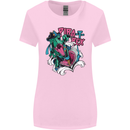 Pirate T-Rex Funny Dinosaur Womens Wider Cut T-Shirt Light Pink