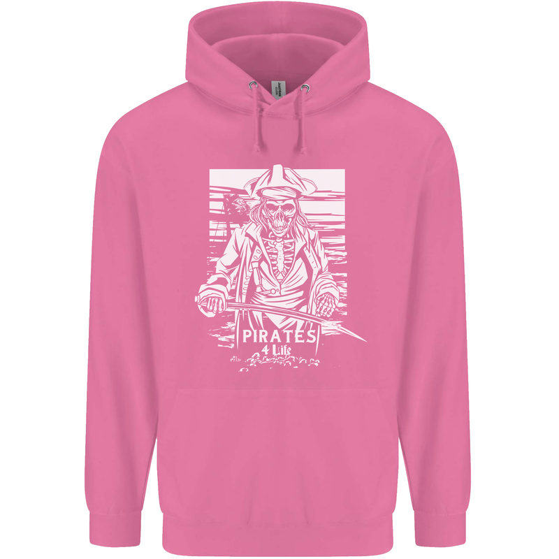 Pirates For Life Sailor Sailing Childrens Kids Hoodie Azalea