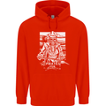 Pirates For Life Sailor Sailing Childrens Kids Hoodie Bright Red