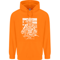 Pirates For Life Sailor Sailing Childrens Kids Hoodie Orange