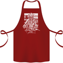 Pirates For Life Sailor Sailing Cotton Apron 100% Organic Maroon