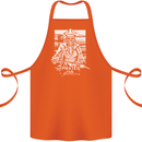 Pirates For Life Sailor Sailing Cotton Apron 100% Organic Orange