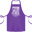 Pirates For Life Sailor Sailing Cotton Apron 100% Organic Purple