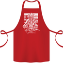 Pirates For Life Sailor Sailing Cotton Apron 100% Organic Red