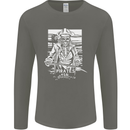 Pirates For Life Sailor Sailing Mens Long Sleeve T-Shirt Charcoal