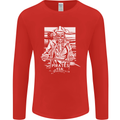 Pirates For Life Sailor Sailing Mens Long Sleeve T-Shirt Red