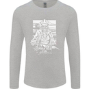 Pirates For Life Sailor Sailing Mens Long Sleeve T-Shirt Sports Grey