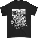 Pirates For Life Sailor Sailing Mens T-Shirt 100% Cotton Black