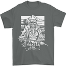 Pirates For Life Sailor Sailing Mens T-Shirt 100% Cotton Charcoal