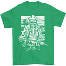 Pirates For Life Sailor Sailing Mens T-Shirt 100% Cotton Irish Green