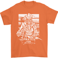 Pirates For Life Sailor Sailing Mens T-Shirt 100% Cotton Orange