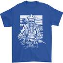 Pirates For Life Sailor Sailing Mens T-Shirt 100% Cotton Royal Blue