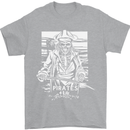 Pirates For Life Sailor Sailing Mens T-Shirt 100% Cotton Sports Grey