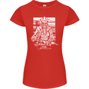 Pirates For Life Sailor Sailing Womens Petite Cut T-Shirt Red
