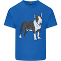 Pitbull Dog Looking Awesome Kids T-Shirt Childrens Royal Blue