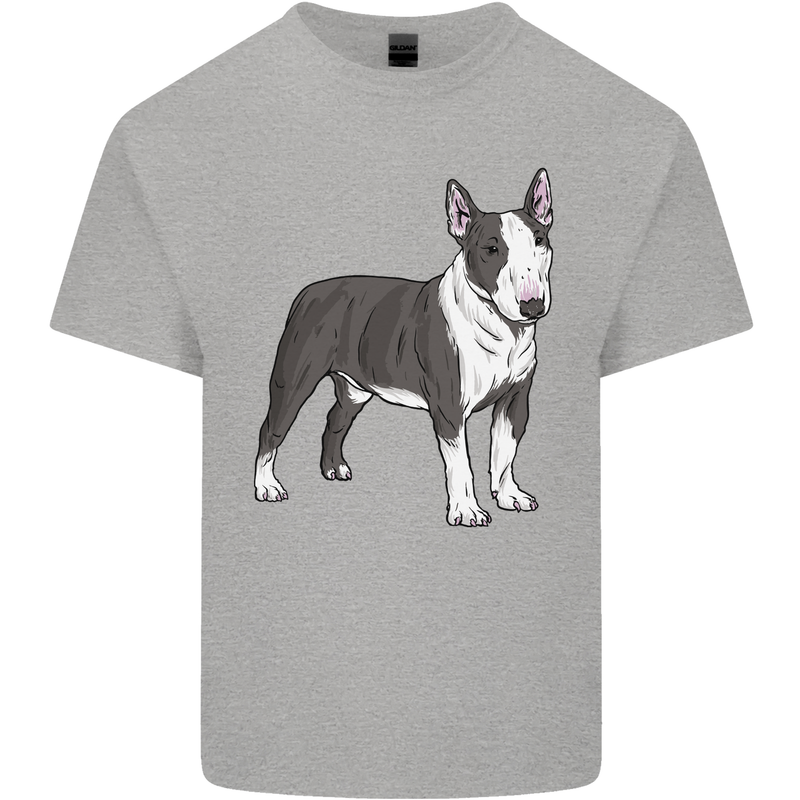 Pitbull Dog Looking Awesome Kids T-Shirt Childrens Sports Grey