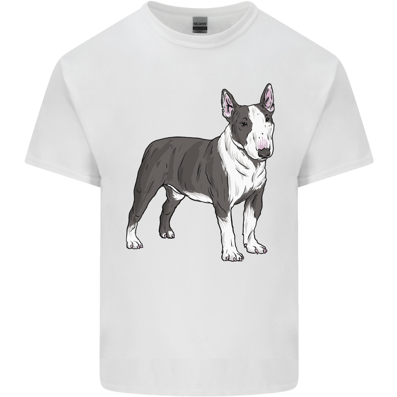 Pitbull Dog Looking Awesome Kids T-Shirt Childrens White