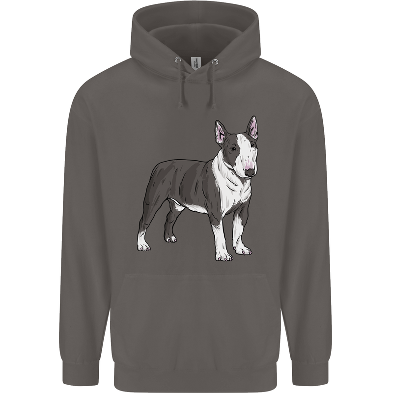 Pitbull Dog Looking Awesome Mens 80% Cotton Hoodie Charcoal