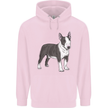Pitbull Dog Looking Awesome Mens 80% Cotton Hoodie Light Pink
