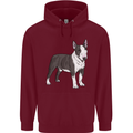 Pitbull Dog Looking Awesome Mens 80% Cotton Hoodie Maroon